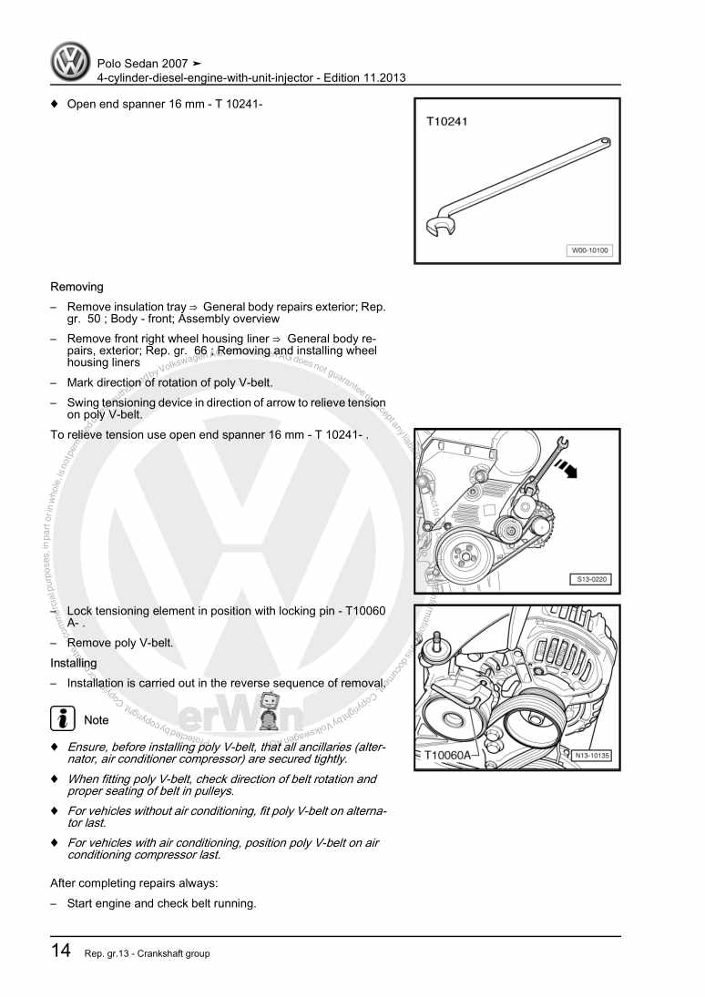Examplepage for repair manual 3 4-cylinder-diesel-engine-with-unit-injector