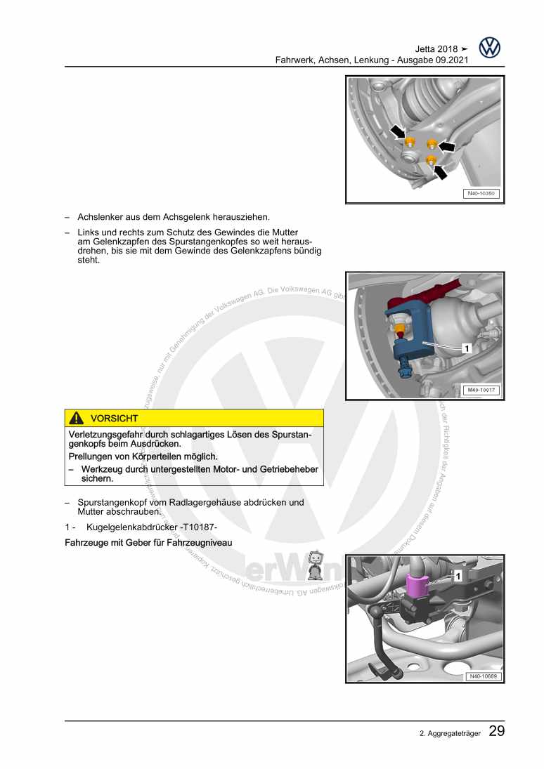 Beispielseite für Reparaturanleitung 2 Fahrwerk, Achsen, Lenkung