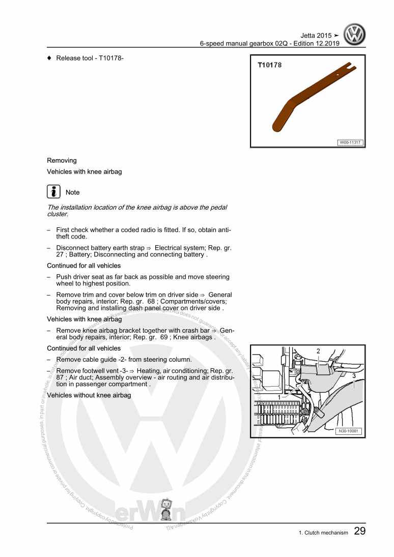Examplepage for repair manual 2 6-speed manual gearbox 02Q