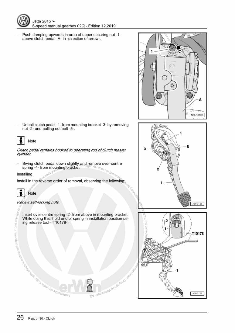 Examplepage for repair manual 3 6-speed manual gearbox 02Q