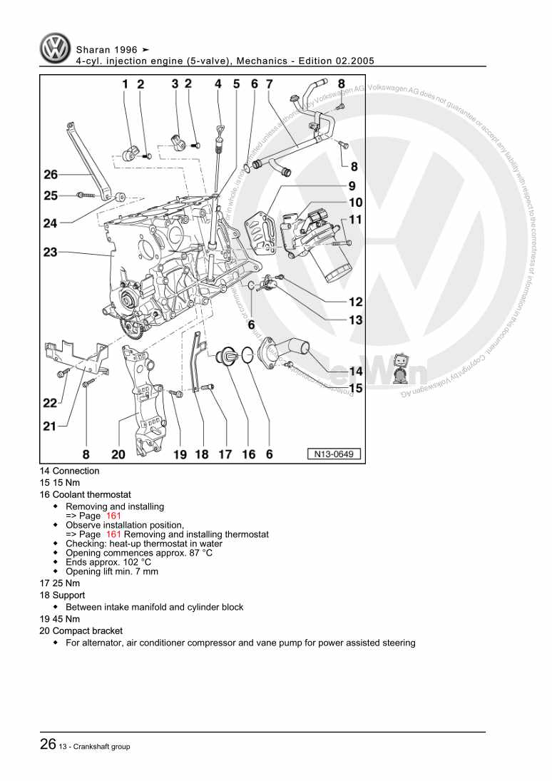 Beispielseite für Reparaturanleitung 2 4-cyl. injection engine (5-valve), Mechanics