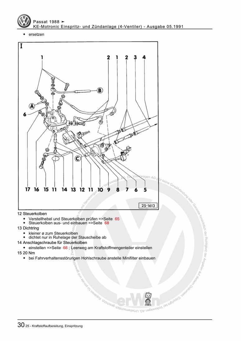Examplepage for repair manual 3 KE-Motronic Einspritz- und Zündanlage (4-Ventiler)