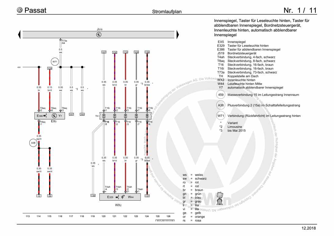 Beispielseite für Reparaturanleitung 3 Grundausstattung, ab August 2014