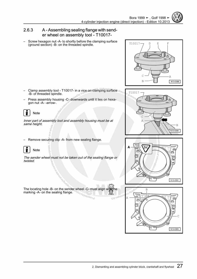 Beispielseite für Reparaturanleitung 2 4-cylinder injection engine (direct injection)