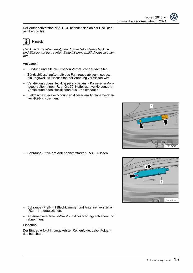 Beispielseite für Reparaturanleitung 2 Kommunikation