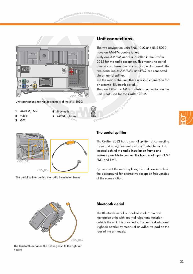 Examplepage for repair manual 2 Nr. 505: The Crafter 2012