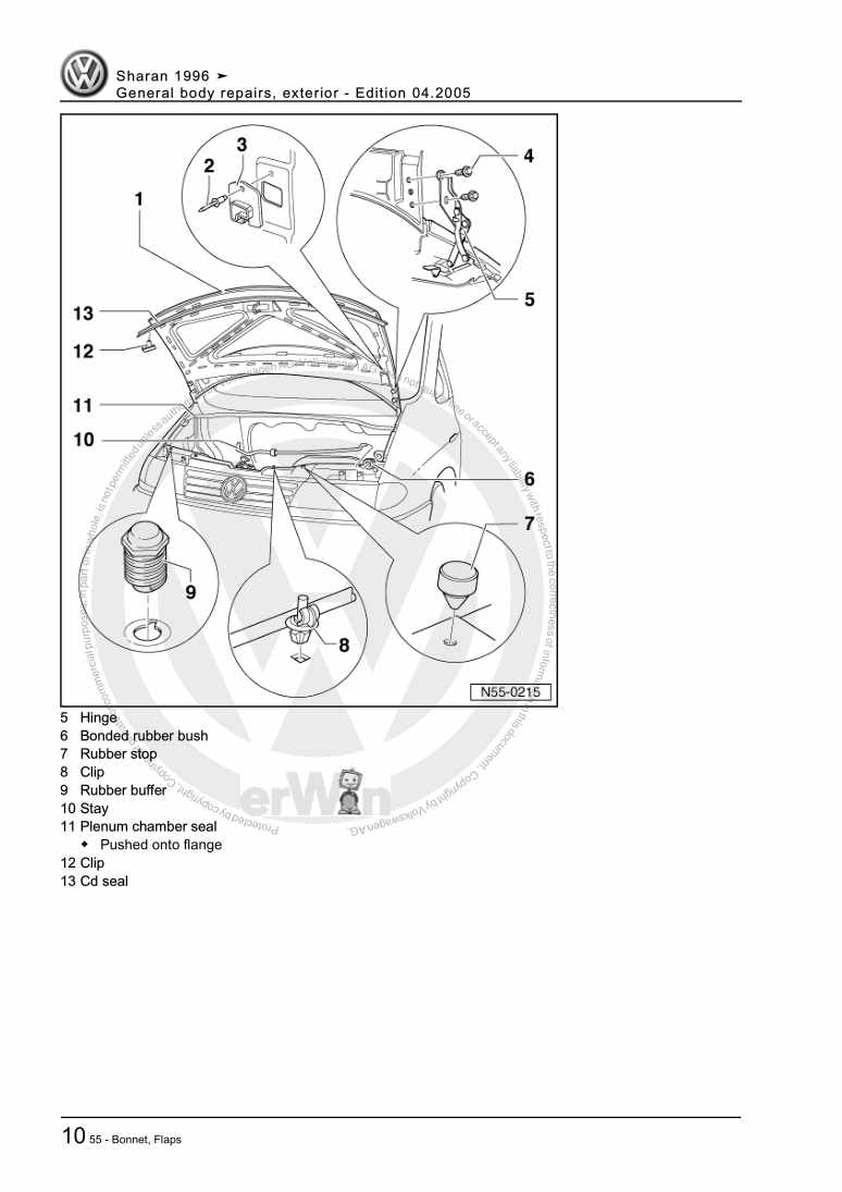 Beispielseite für Reparaturanleitung 3 General body repairs, exterior