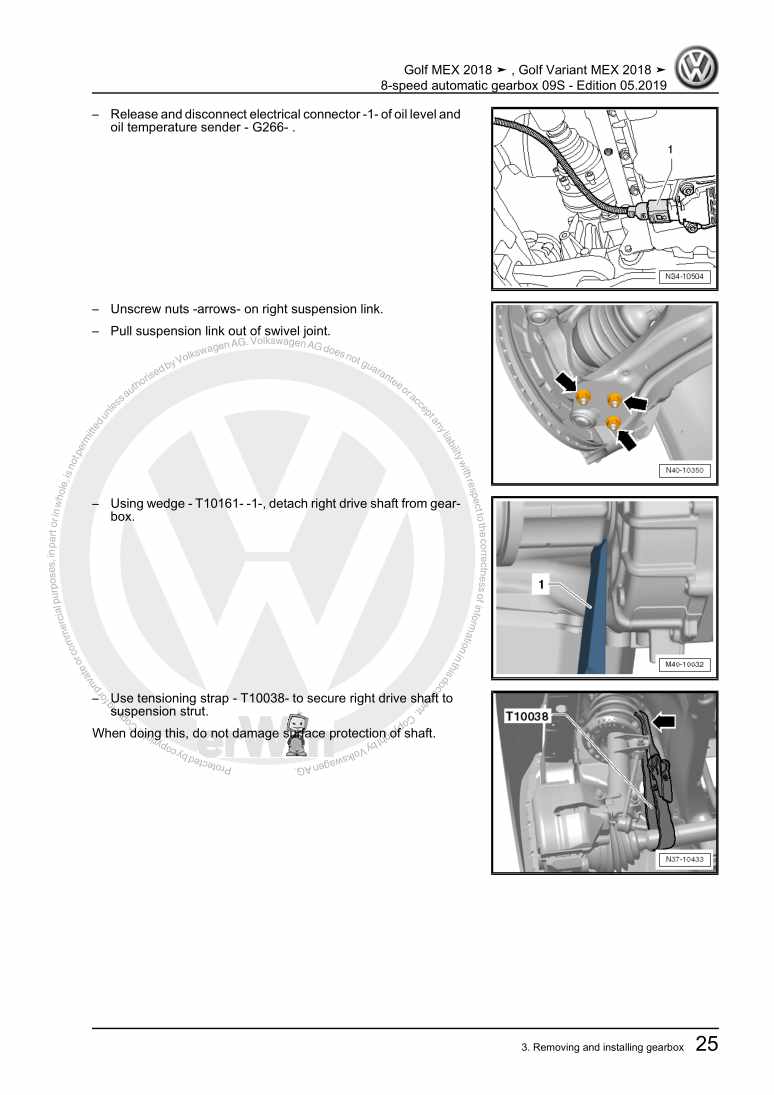 Examplepage for repair manual 2 8-speed automatic gearbox 09S