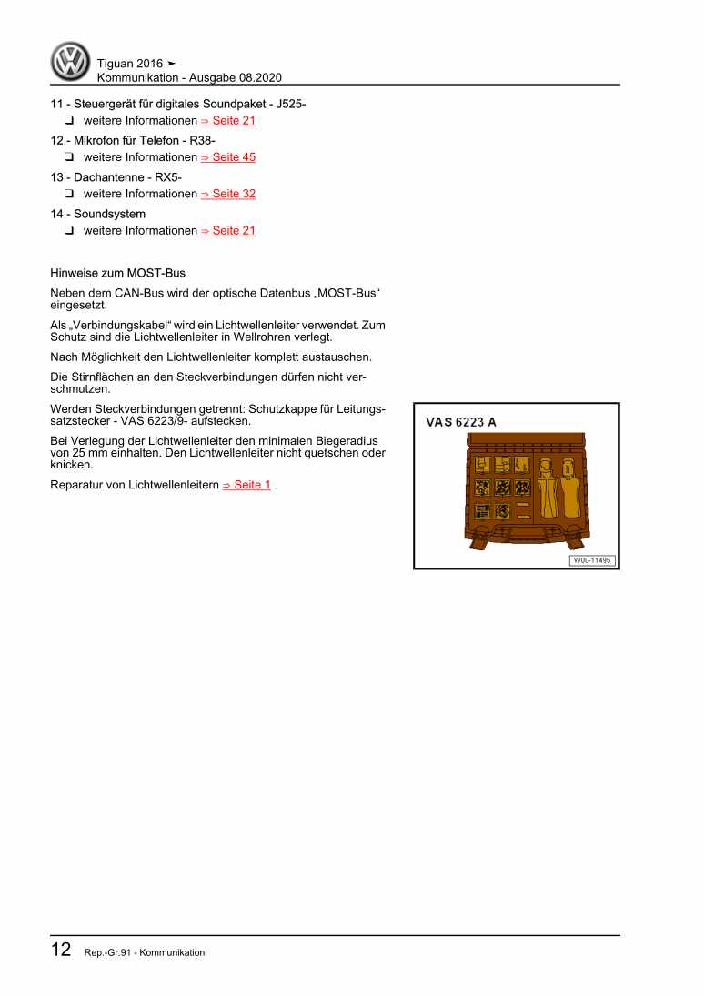 Beispielseite für Reparaturanleitung 3 Kommunikation