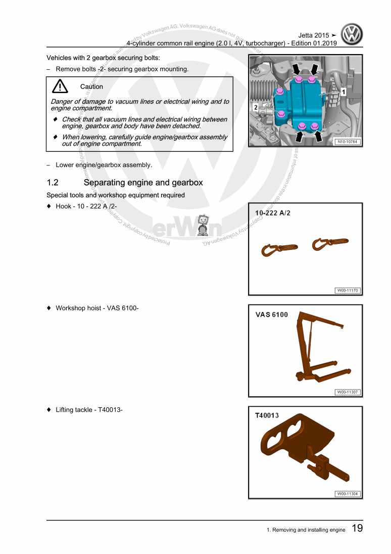 Examplepage for repair manual 3 4-cylinder common rail engine (2.0 l, 4V, turbocharger)