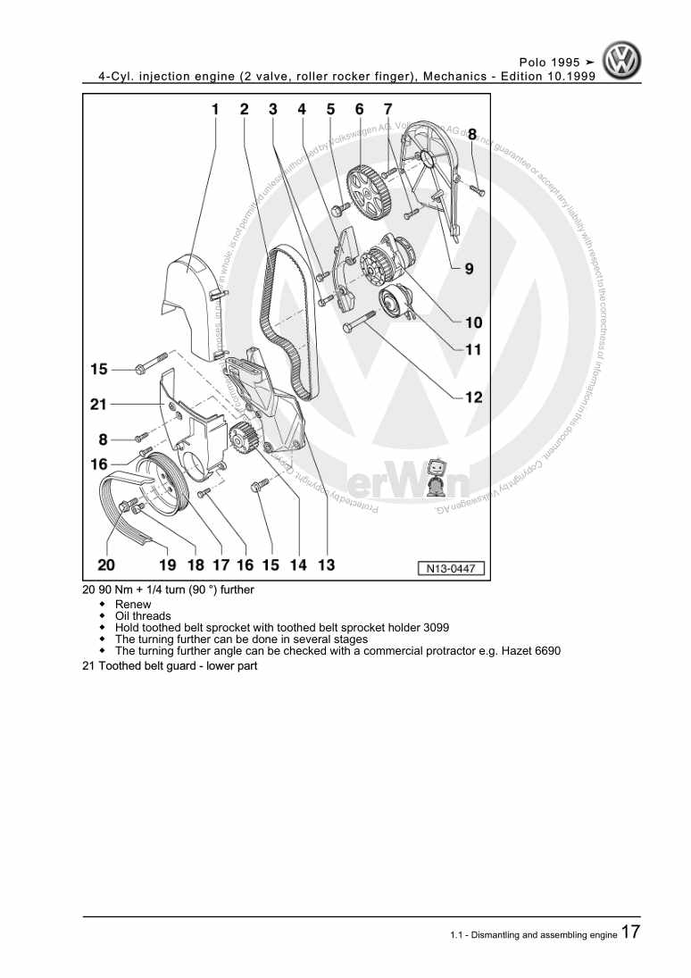 Beispielseite für Reparaturanleitung 2 4-Cyl. injection engine (2 valve, roller rocker finger), Mechanics