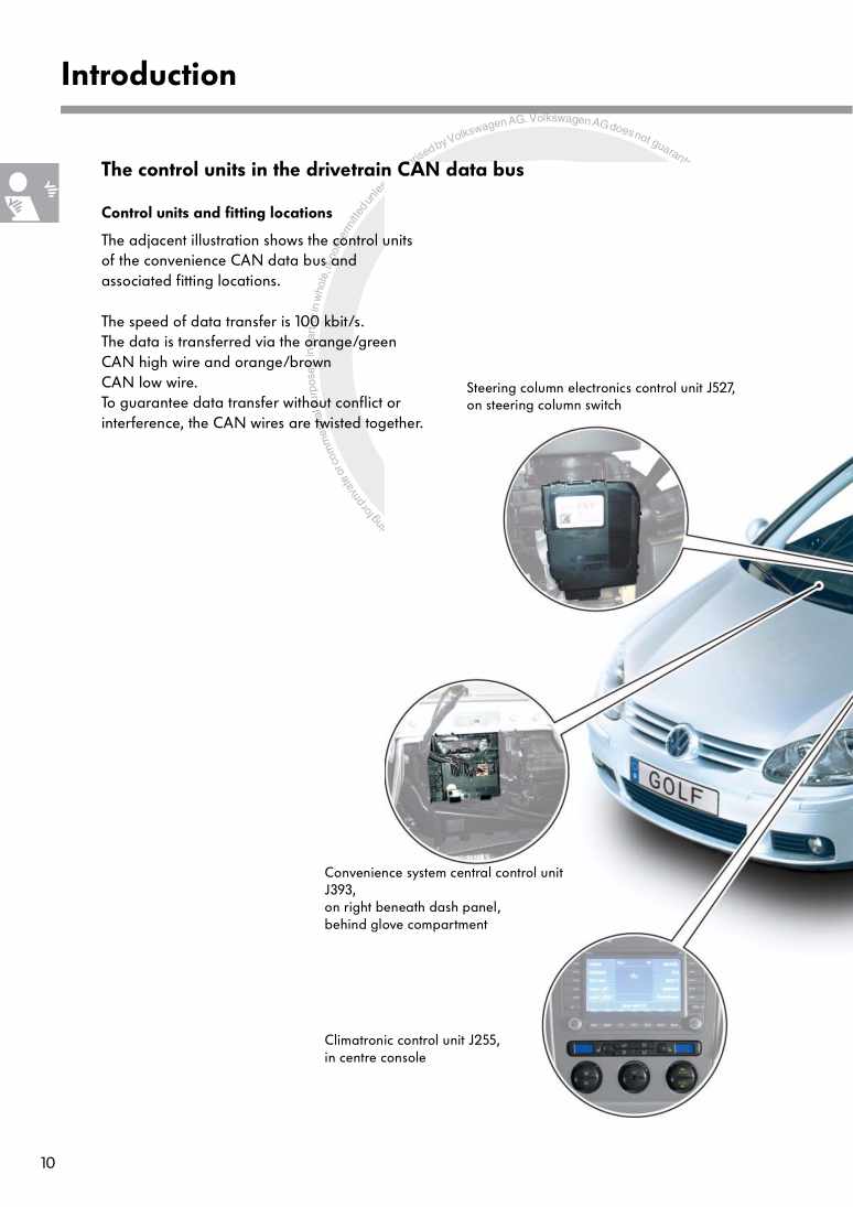 Examplepage for repair manual 2 Nr. 319: The Golf 2004 Electrical system