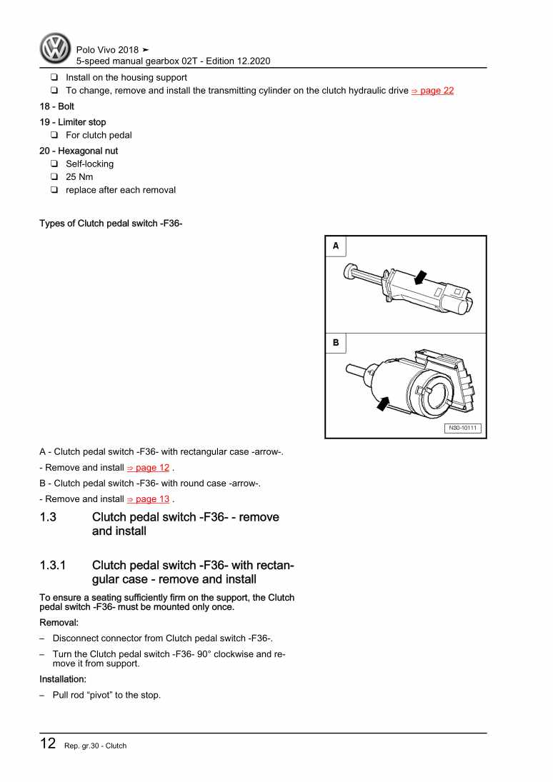 Examplepage for repair manual 2 5-speed manual gearbox 02T
