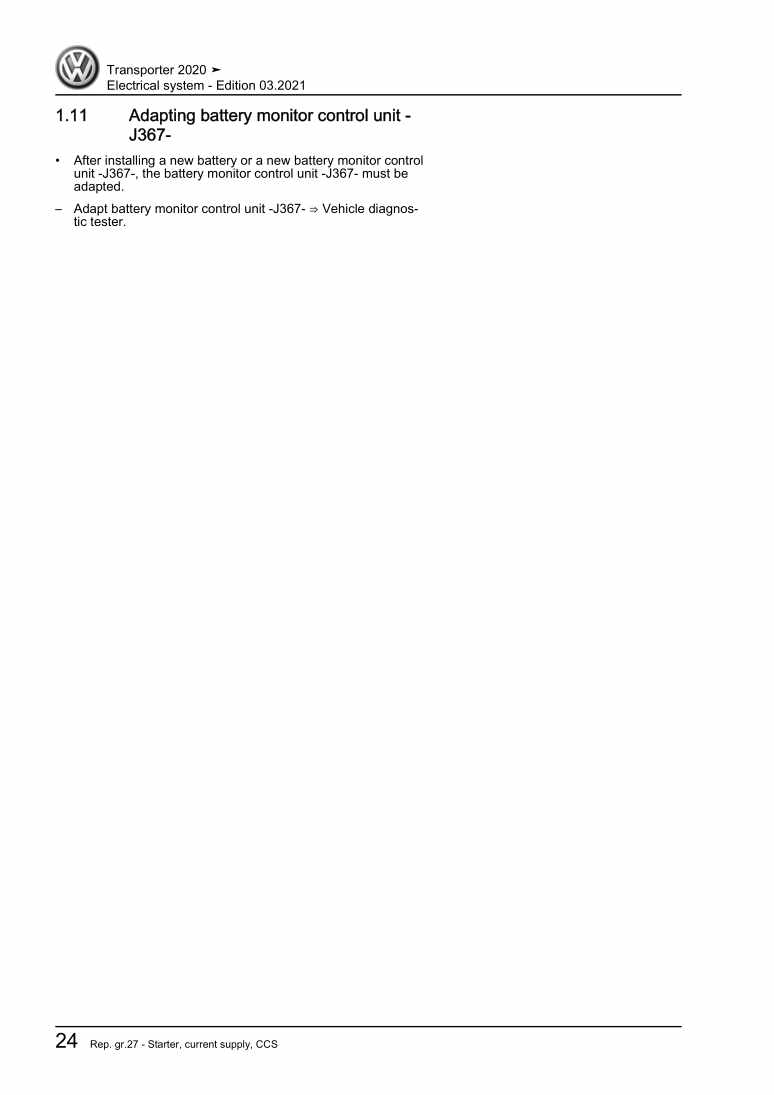 Beispielseite für Reparaturanleitung 2 Electrical system