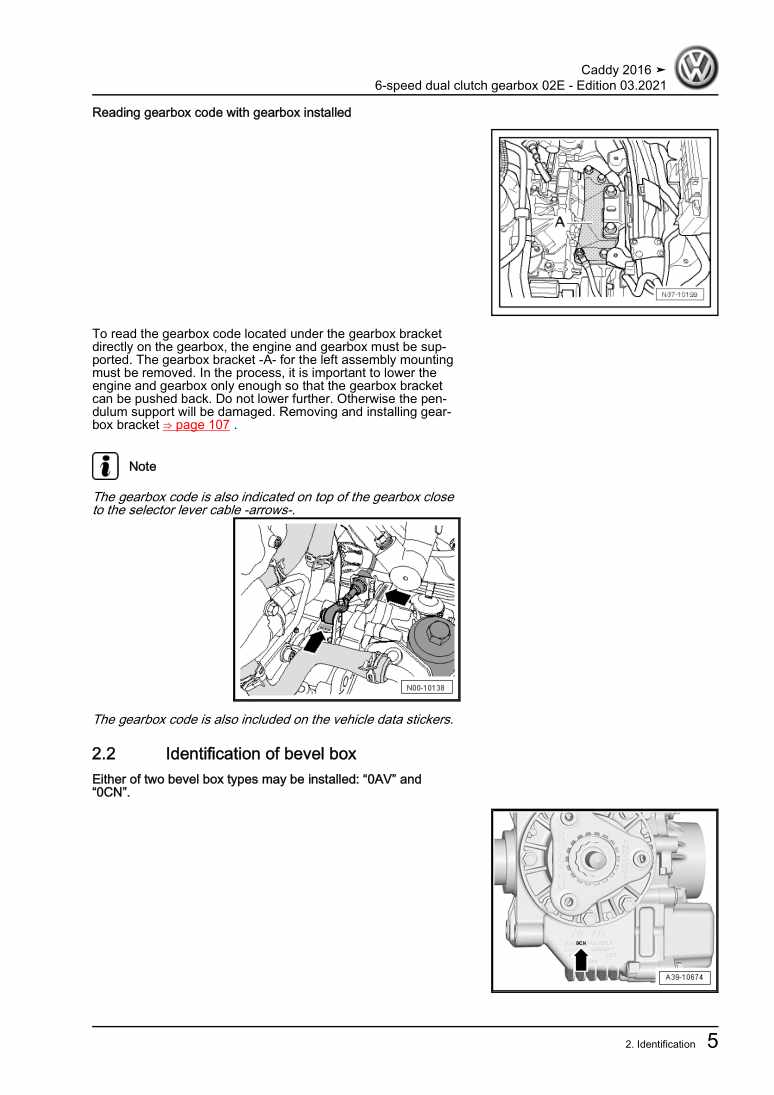 Examplepage for repair manual 2 6-speed dual clutch gearbox 02E