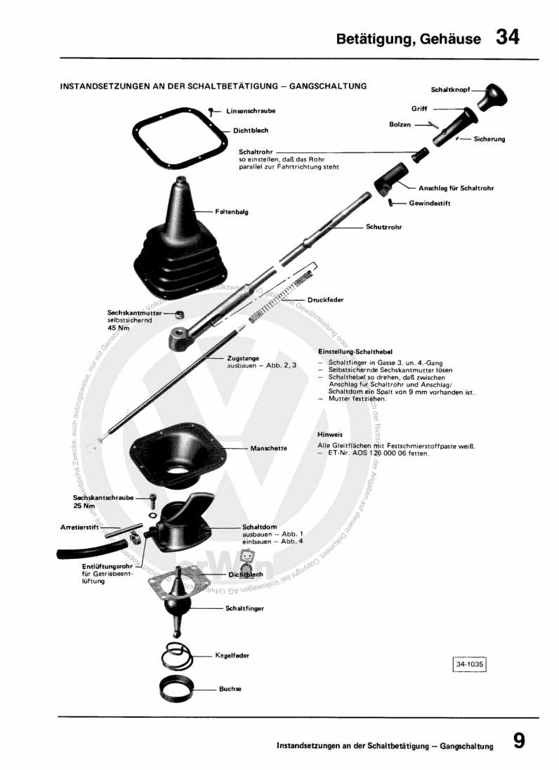 Beispielseite für Reparaturanleitung 3 Schaltgetriebe 005 u. Achsantrieb