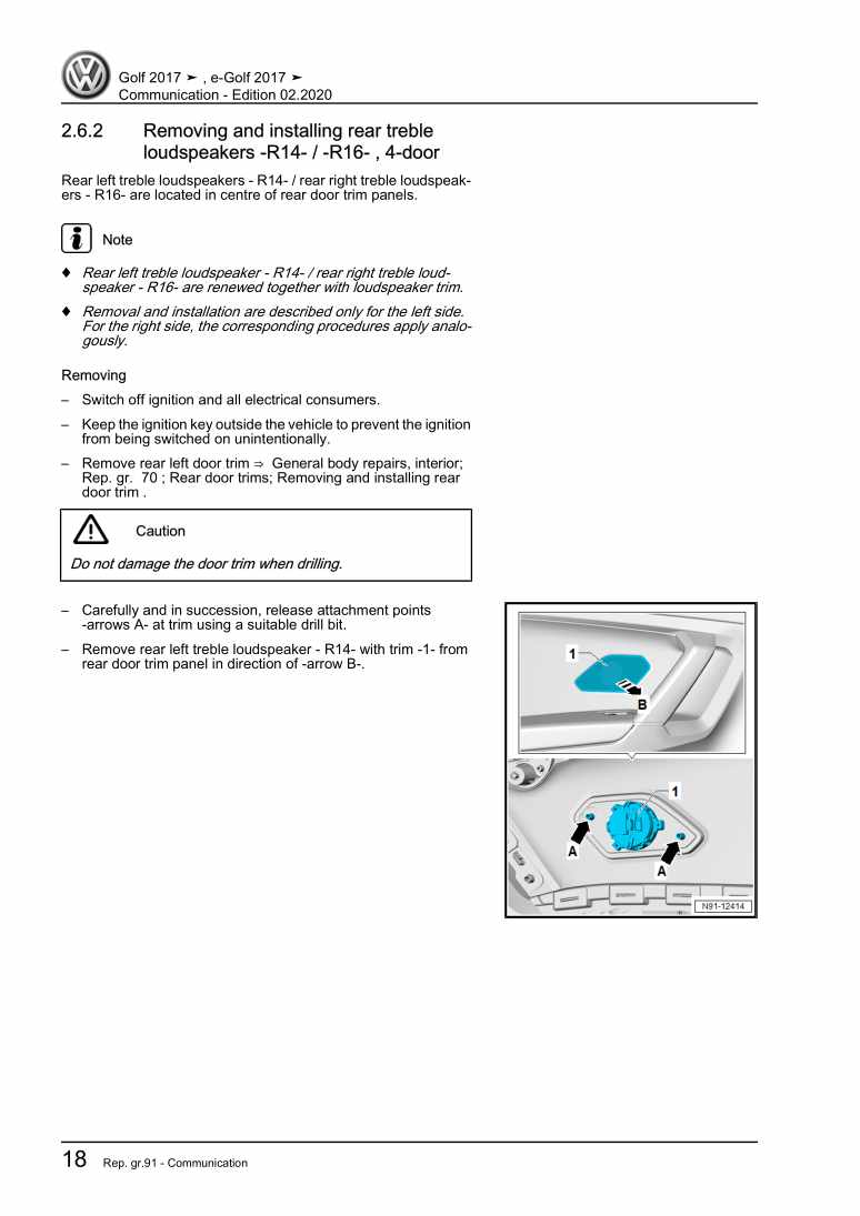 Beispielseite für Reparaturanleitung 3 Communication