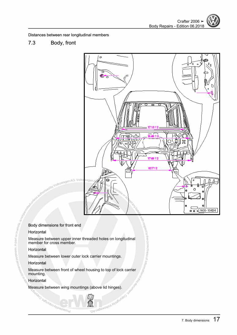 Beispielseite für Reparaturanleitung 3 Body Repairs