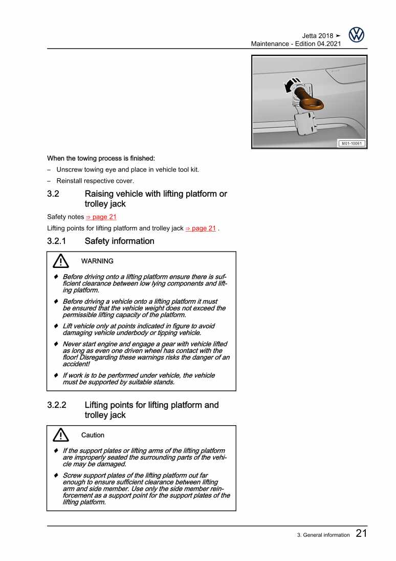 Examplepage for repair manual 3 Maintenance