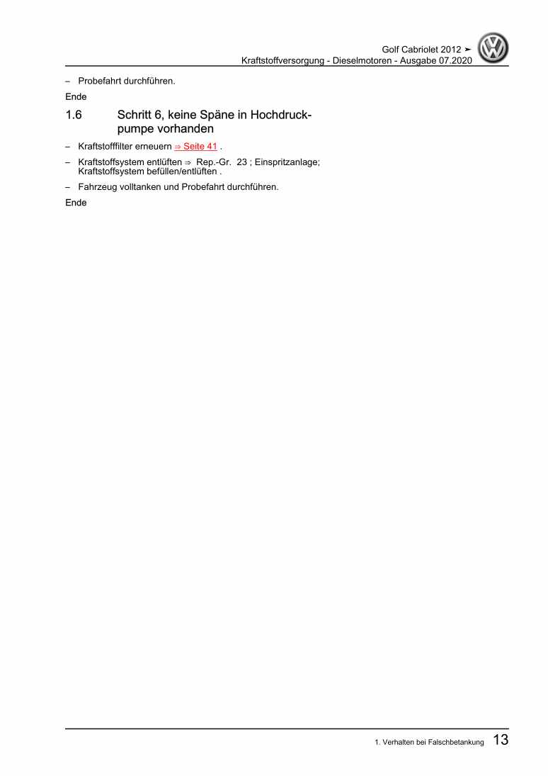 Examplepage for repair manual 2 Kraftstoffversorgung - Dieselmotoren