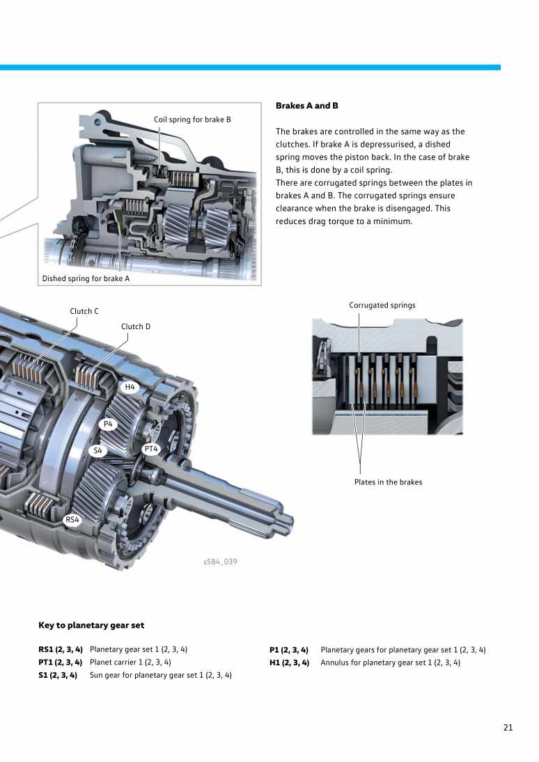 Beispielseite für Reparaturanleitung Nr. 584: The 8-speed Automatic Gearbox 0D5