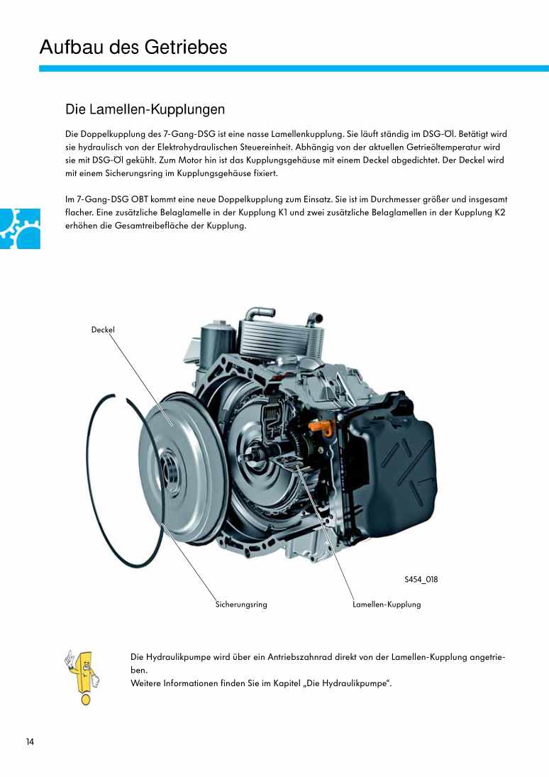 Examplepage for repair manual Nr. 454: Das 7-Gang-Doppelkupplungsgetriebe 0BT im T5 2010