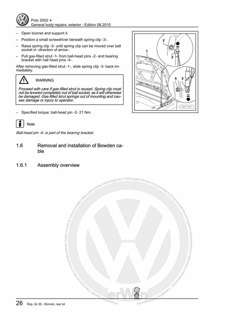 Examplepage for repair manual 2 General body repairs, exterior