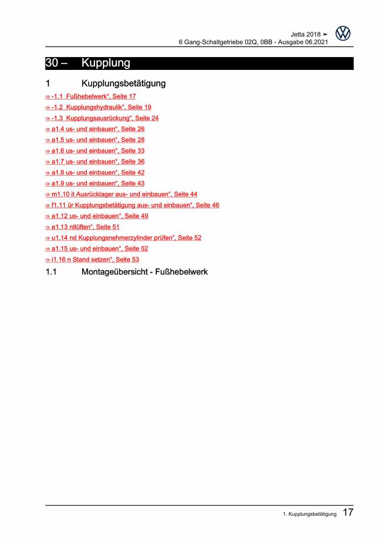 Beispielseite für Reparaturanleitung 2 6 Gang-Schaltgetriebe 02Q, 0BB