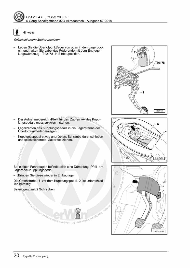 Beispielseite für Reparaturanleitung 2 6 Gang-Schaltgetriebe 02Q Allradantrieb