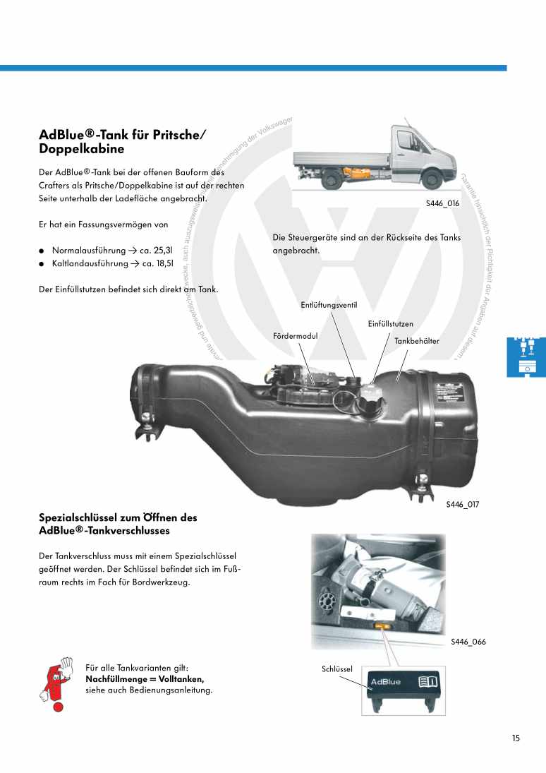 Beispielseite für Reparaturanleitung Nr. 446: Die 2,5l-TDI-EURO-V-Motoren mit SCR-System im Crafter
