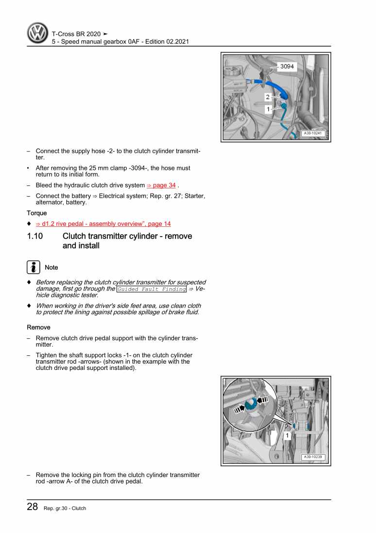 Beispielseite für Reparaturanleitung 2 5 - Speed manual gearbox 0AF