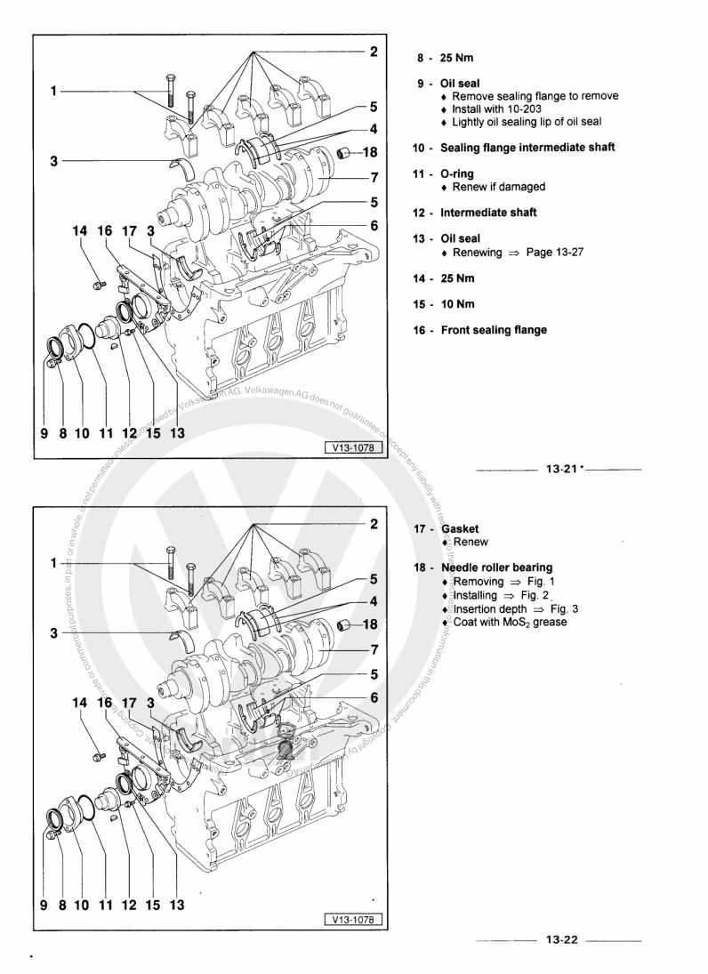 Examplepage for repair manual 2 4-Cyl. Diesel engine (1,5- and 1,6 l engine) 068.2 / 068.5 / 068.A / ADK